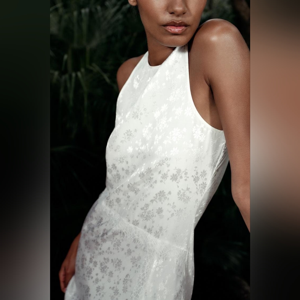 ZARA LACE JACQUARD DRESS